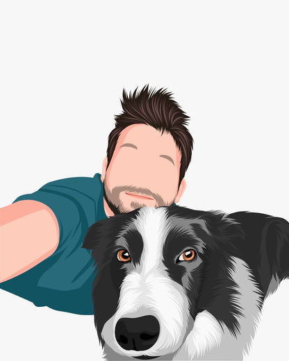Custom Faceless Portrait from Photo - Minimal Style